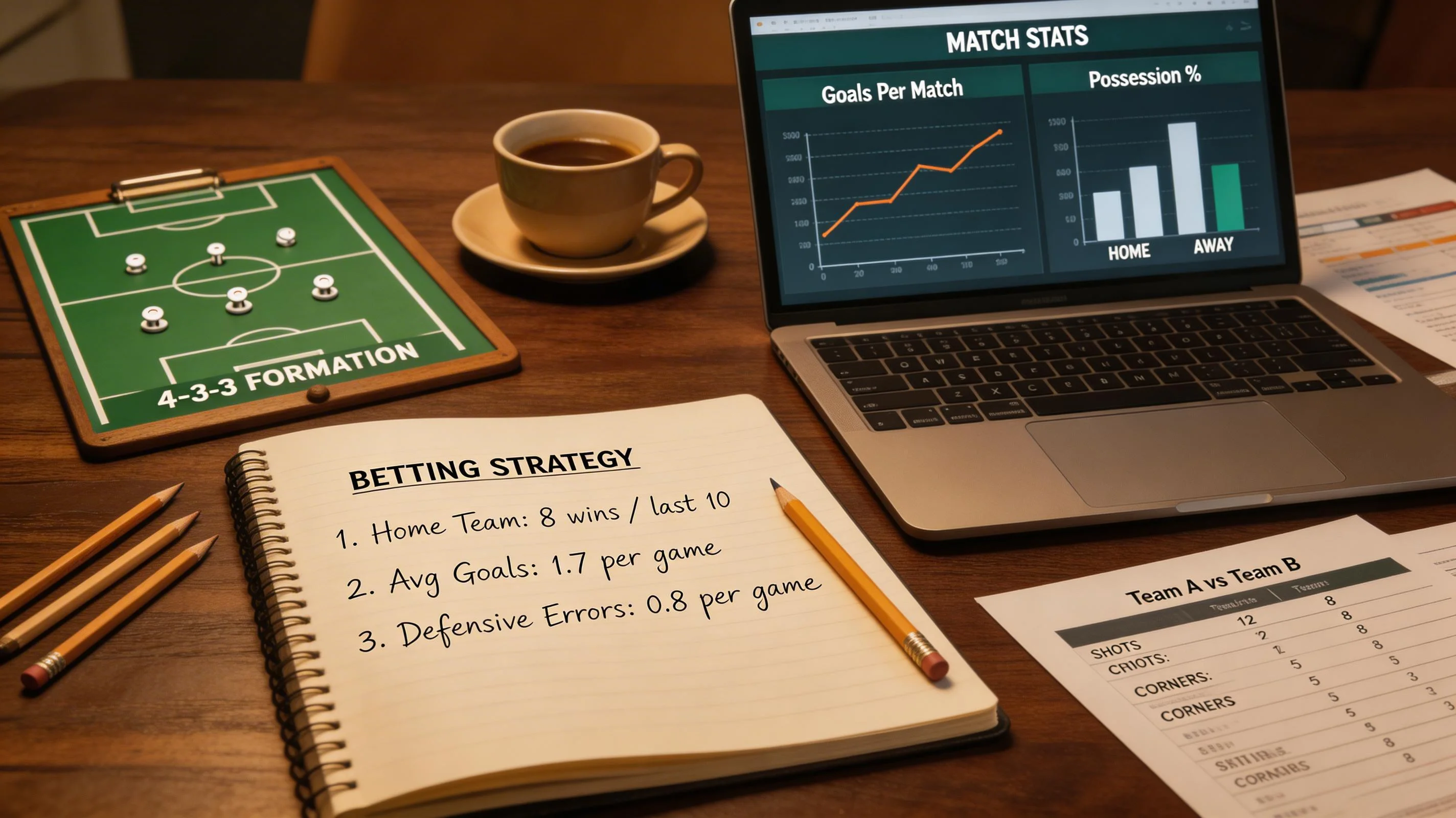 Futbola derību stratēģijas plānošana ar statistiku un analīzi