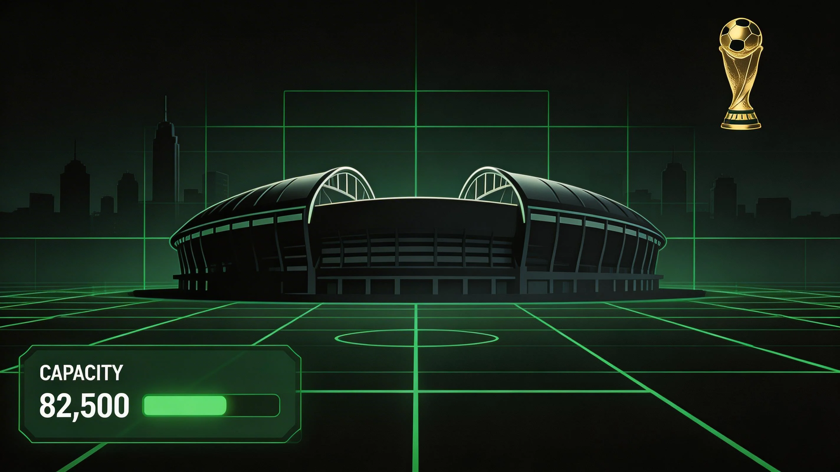 MetLife Stadium Ņudžersijā - Pasaules kausa 2026 fināla norises vieta ar 82500 skatītāju vietām