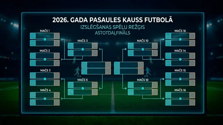 PK 2026 1/8 fināls: pāri, laiki un kā tos lasīt